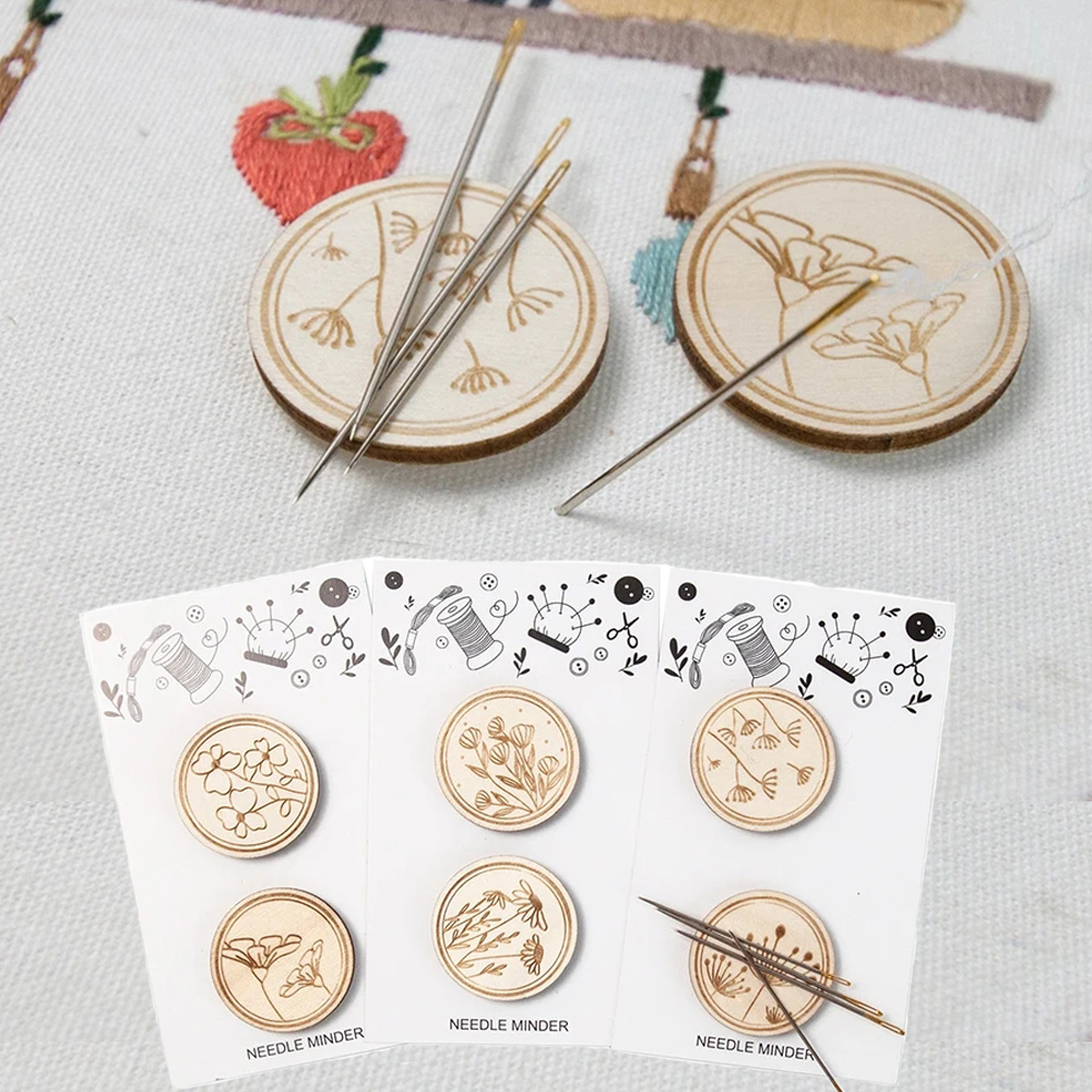 Needle Minder Magnet - Agujas de madera para punto de