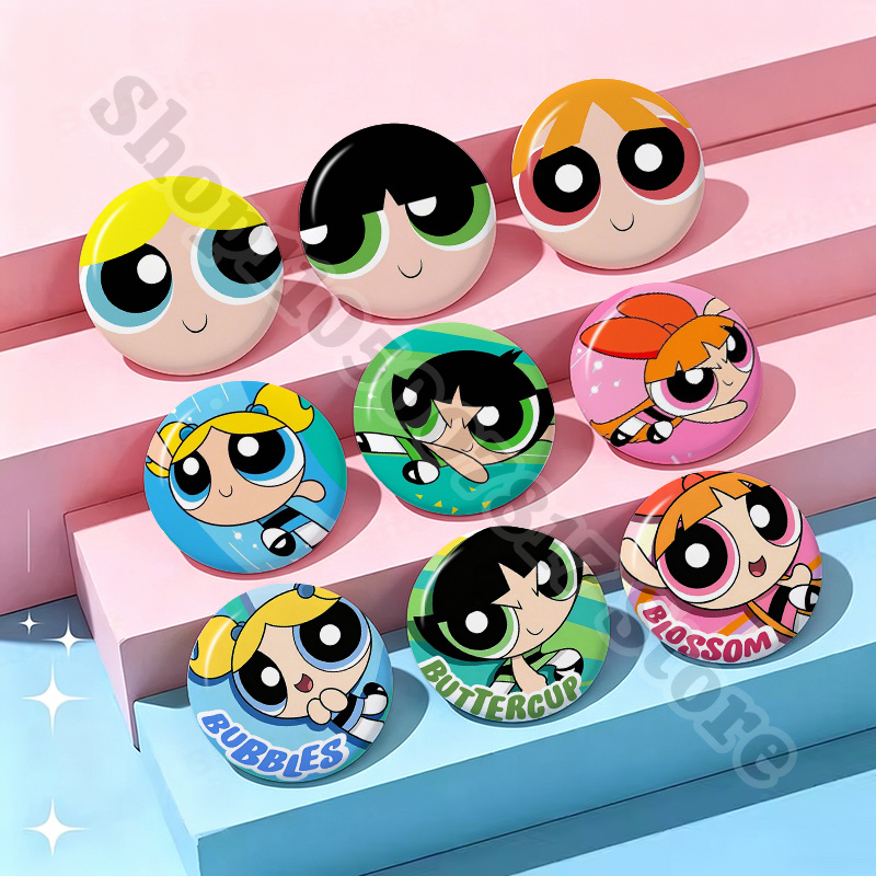 Embroidery Reddit - Broches Kawaii de las Chicas Superpoderosas,
