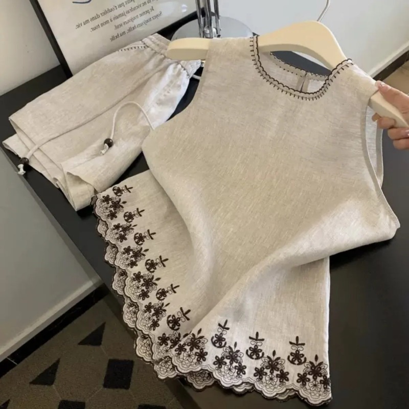 Embroidery Uniform - Chaleco de encaje bordado de industria