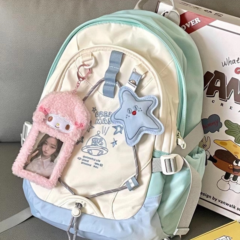 Embroidery Rabbit - Mochila casera de planeta conejo lindo