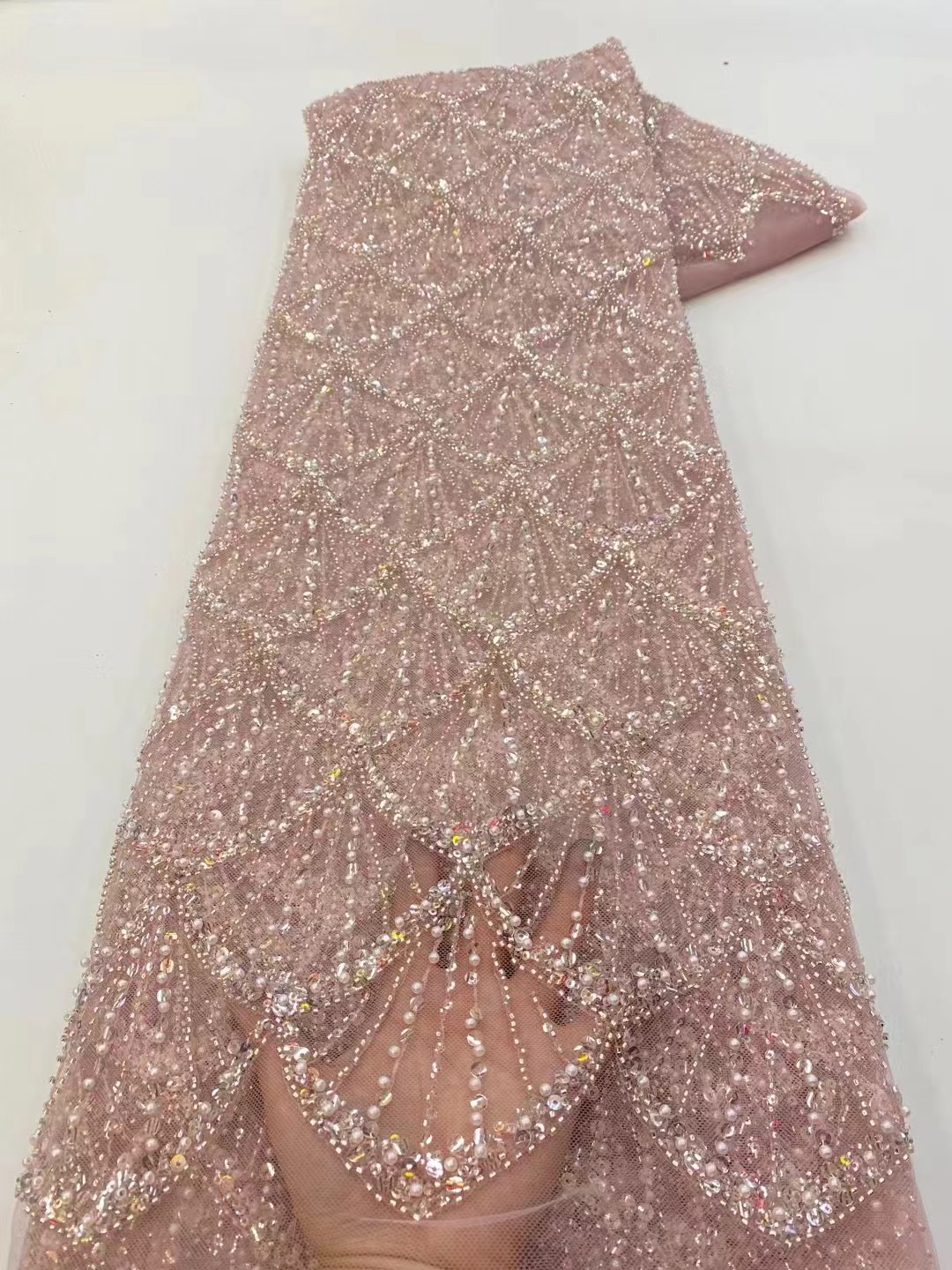 Embroidery Net Fabric - Tela de encaje de tul africano