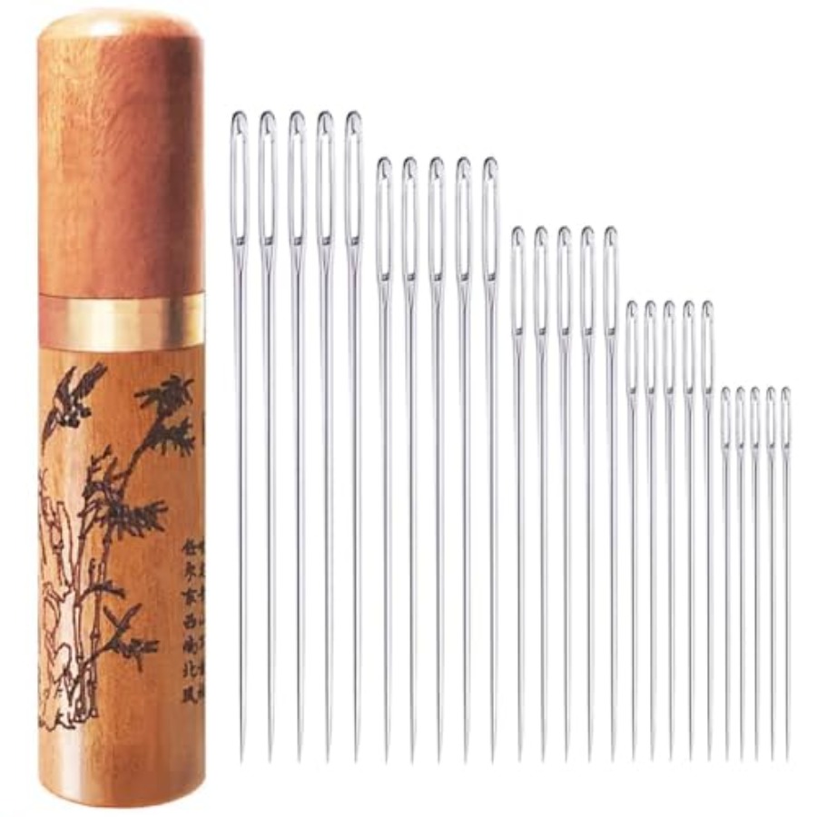 Embroidery Needle - Agujas de coser de ojo grande,