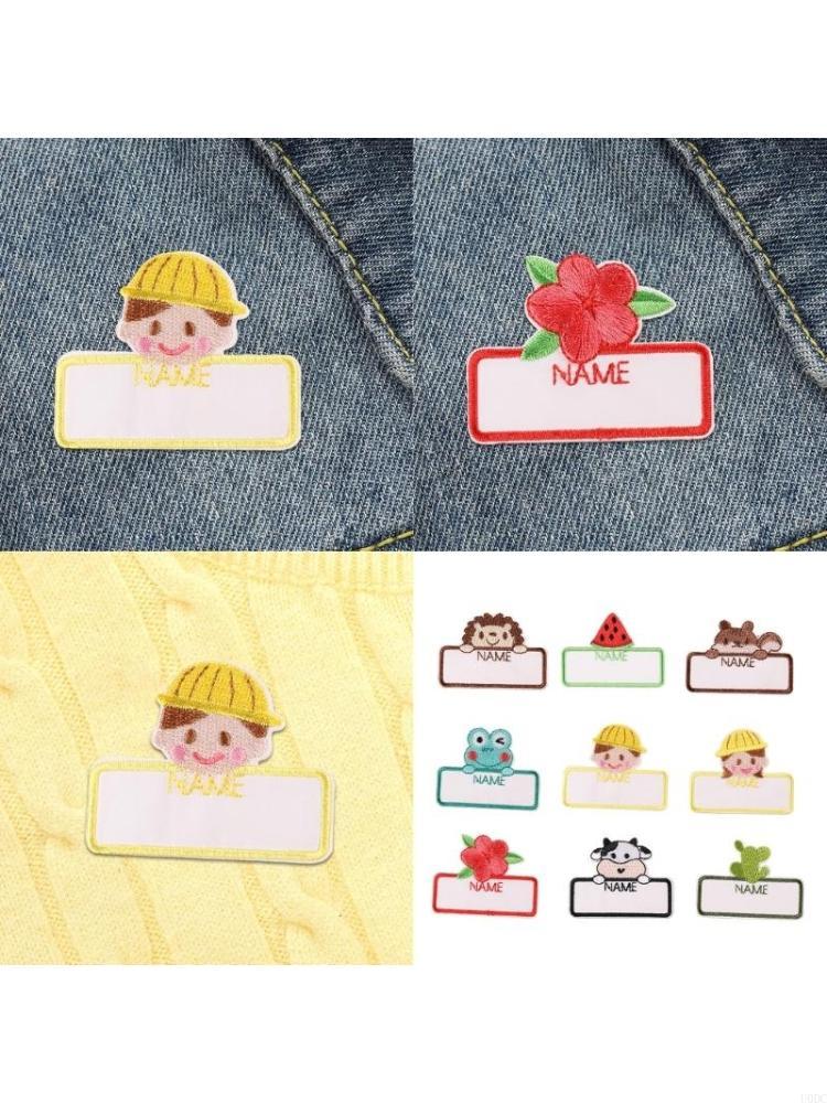 Embroidery Names - Parches bordados con nombre, 9 Uds.,