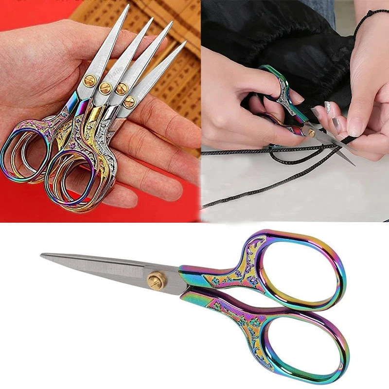 Embroidery Scissors Small - 1/3 Piezas Tijeras Vintage de Acero