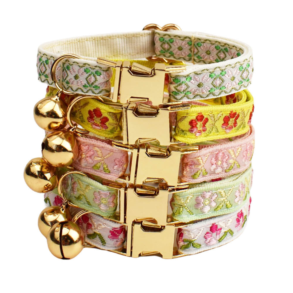 Embroidery Names - Collar para Gato con Logotipo Personalizado,
