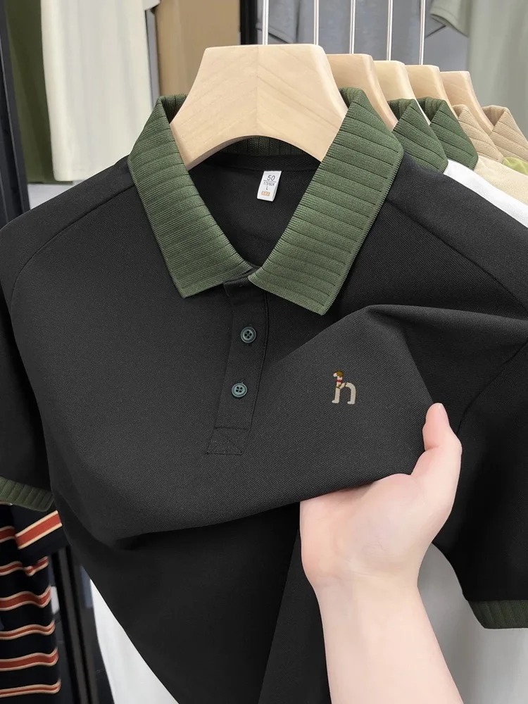 Embroidery Uniform - Polo de manga corta para hombre