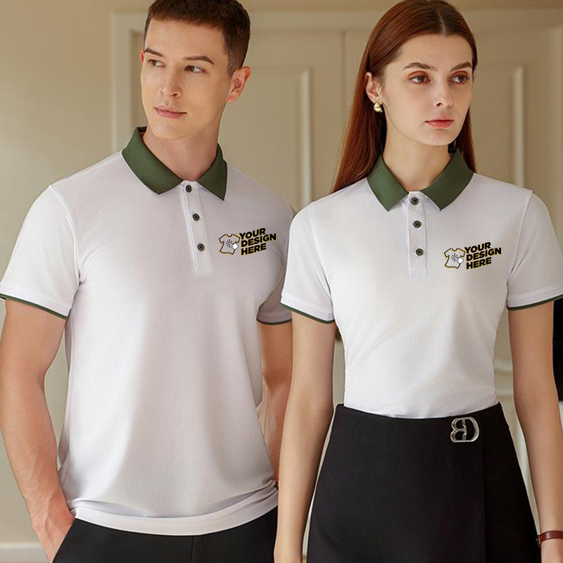Embroidery Uniform - Polo Color Block: impresión de logotipos