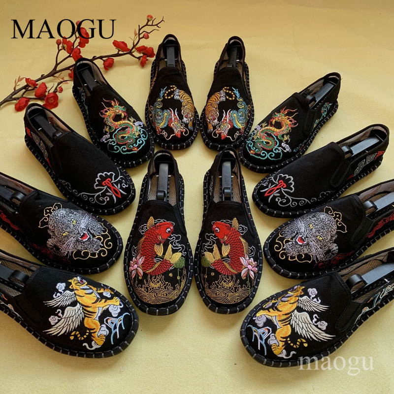 Embroidery Stitches - Zapatos Unisex de Estilo Chino con