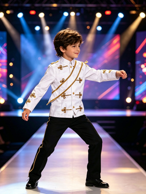 Embroidery Uniform - Traje de uniforme real para niños