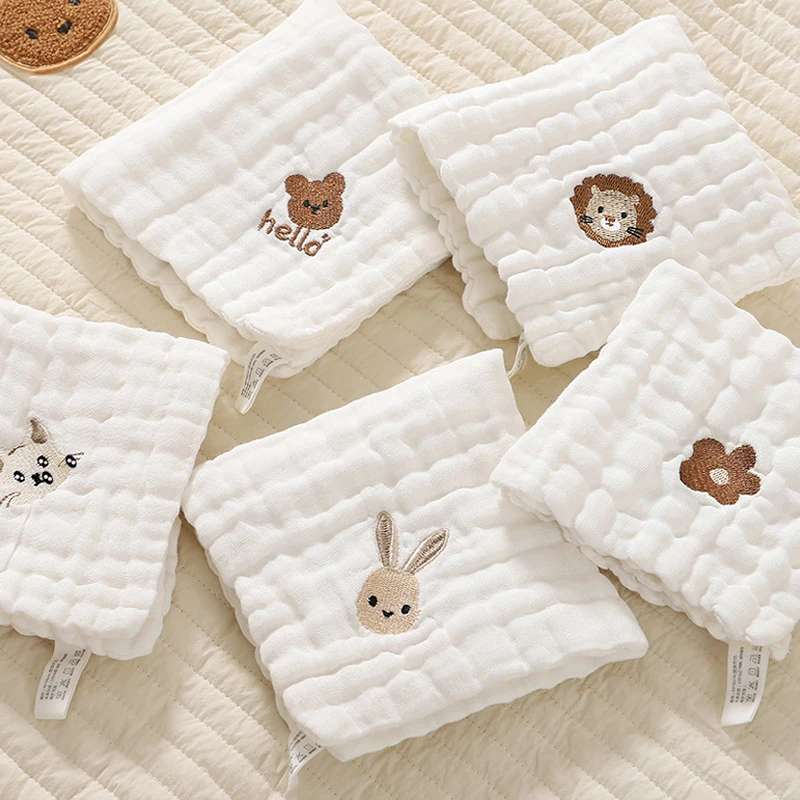 Embroidery Towel - 2/3/5 Uds. Toallas para bebés, toallita