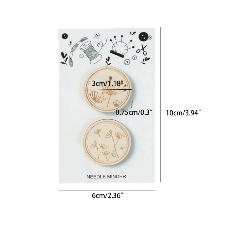 Agujas de madera para punto de - Needle Minder Magnet reseña y precio