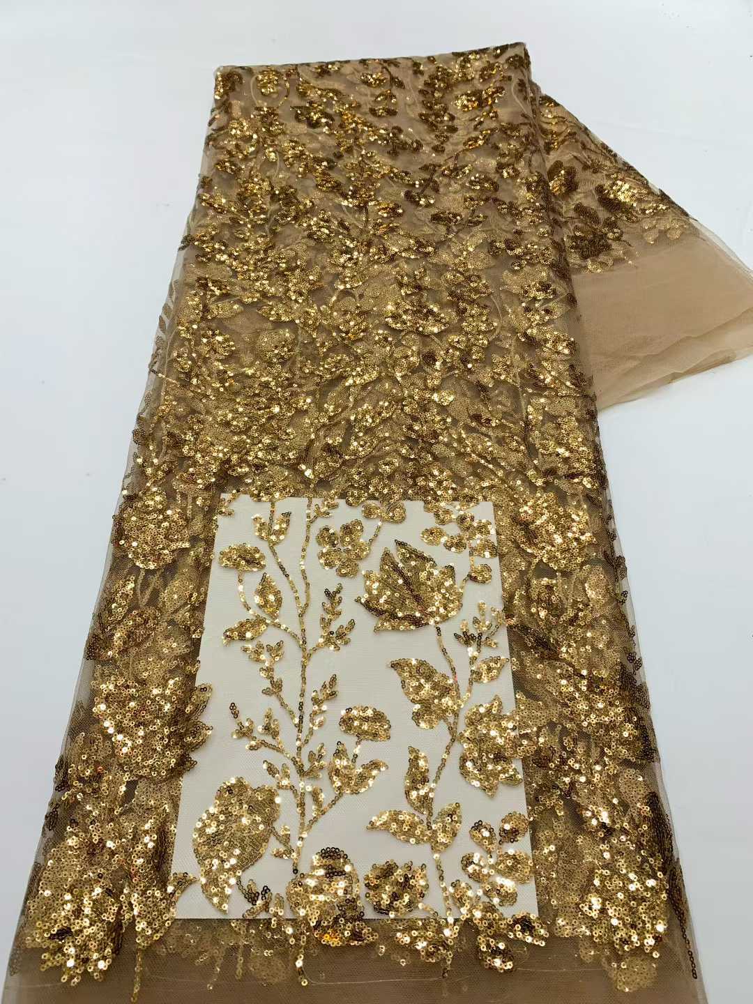 Tela de encaje africano con le - Embroidery Net Fabric reseña y precio