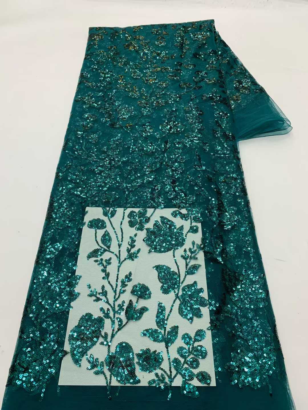 Tela de encaje africano con le - Embroidery Net Fabric reseña y precio