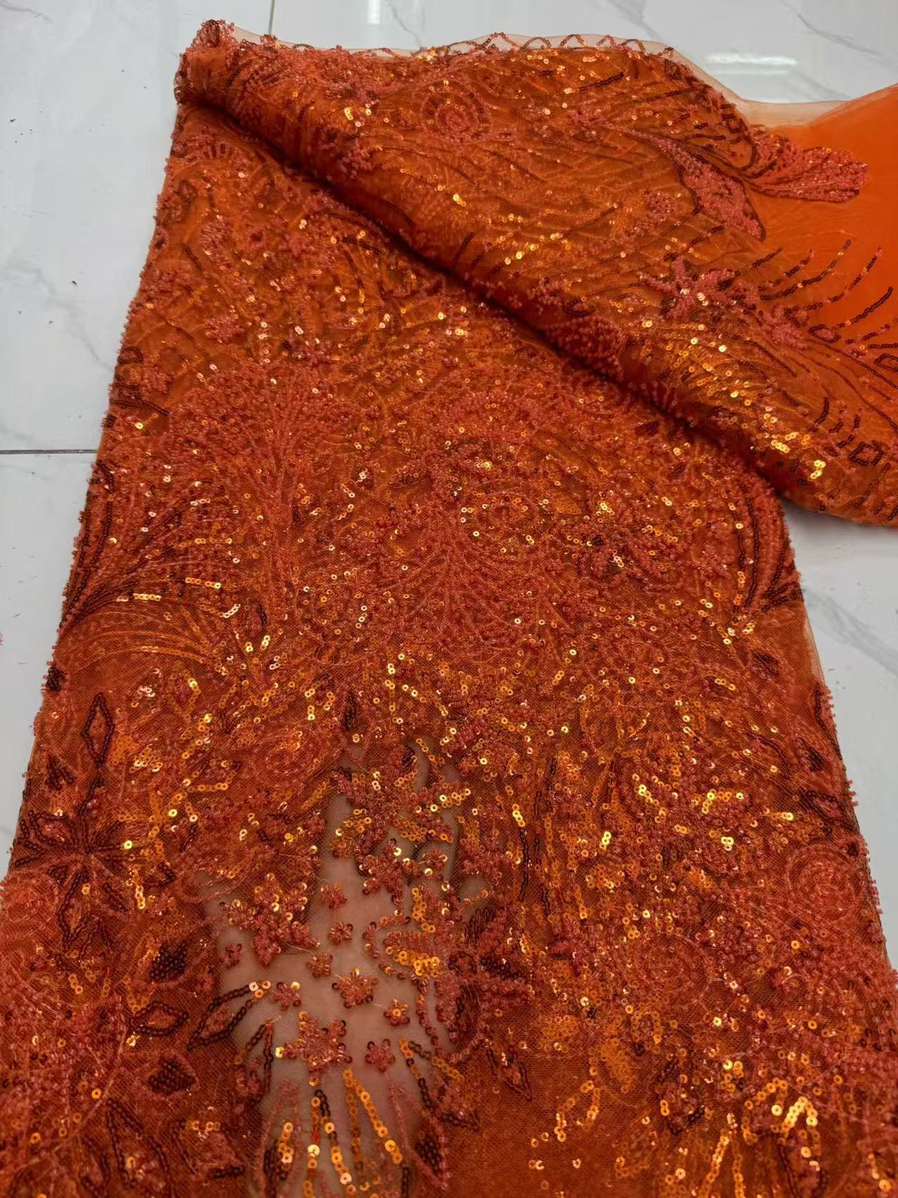 Tela africana de lujo con bord - Embroidery Net Fabric reseña y precio