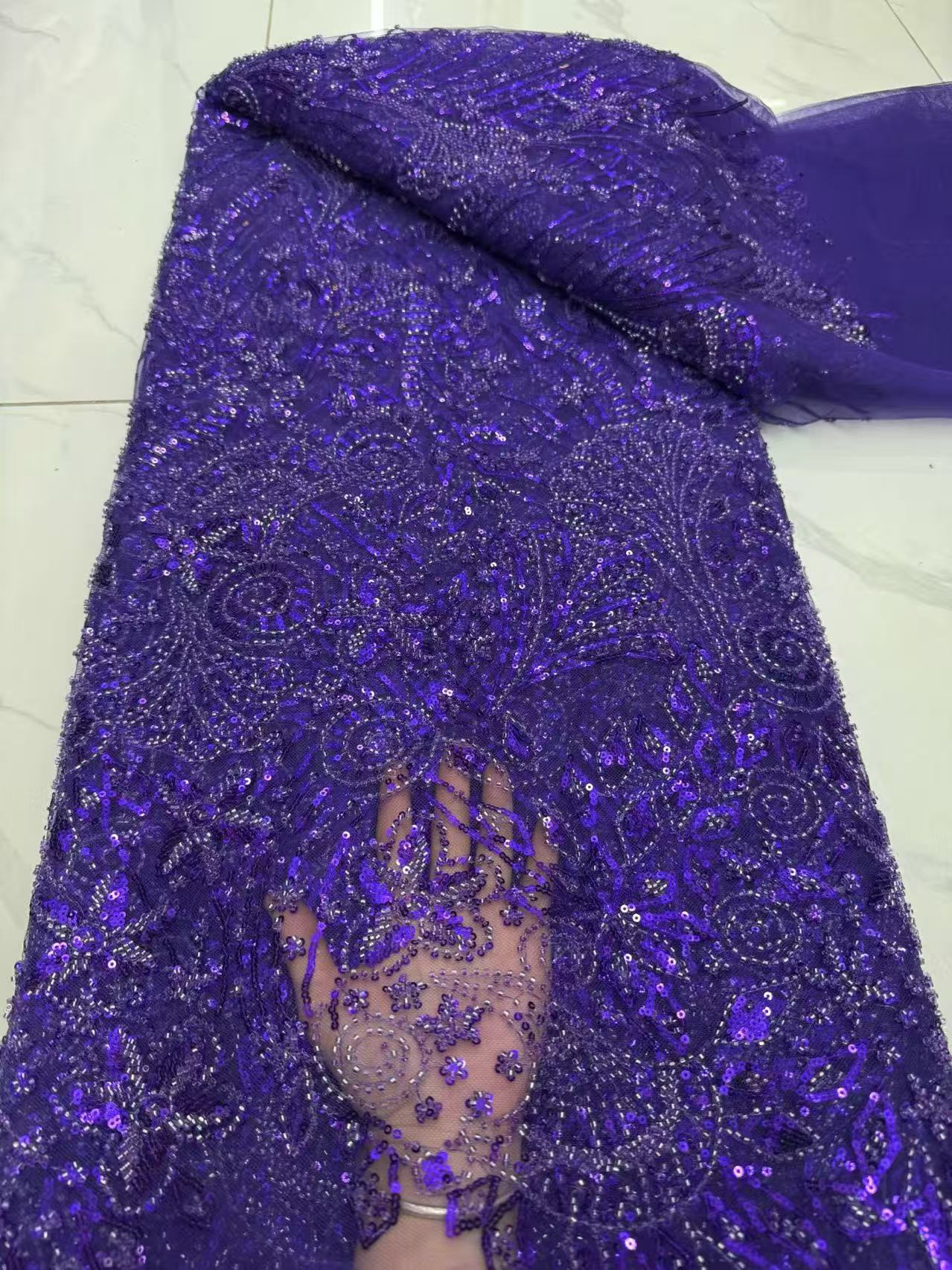Tela africana de lujo con bord - Embroidery Net Fabric reseña y precio