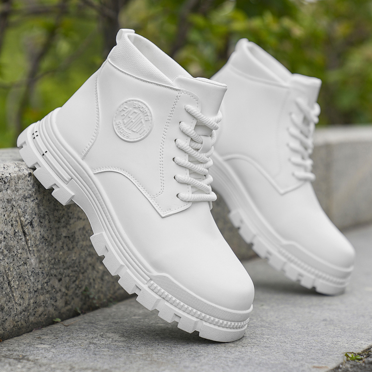 Botas de moto blancas a la mod - Embroidery White reseña y precio