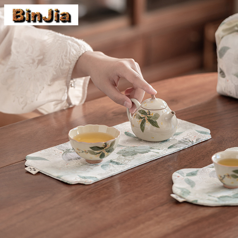 Manteles de mesa de té de dobl - Embroidery Cloth reseña y precio
