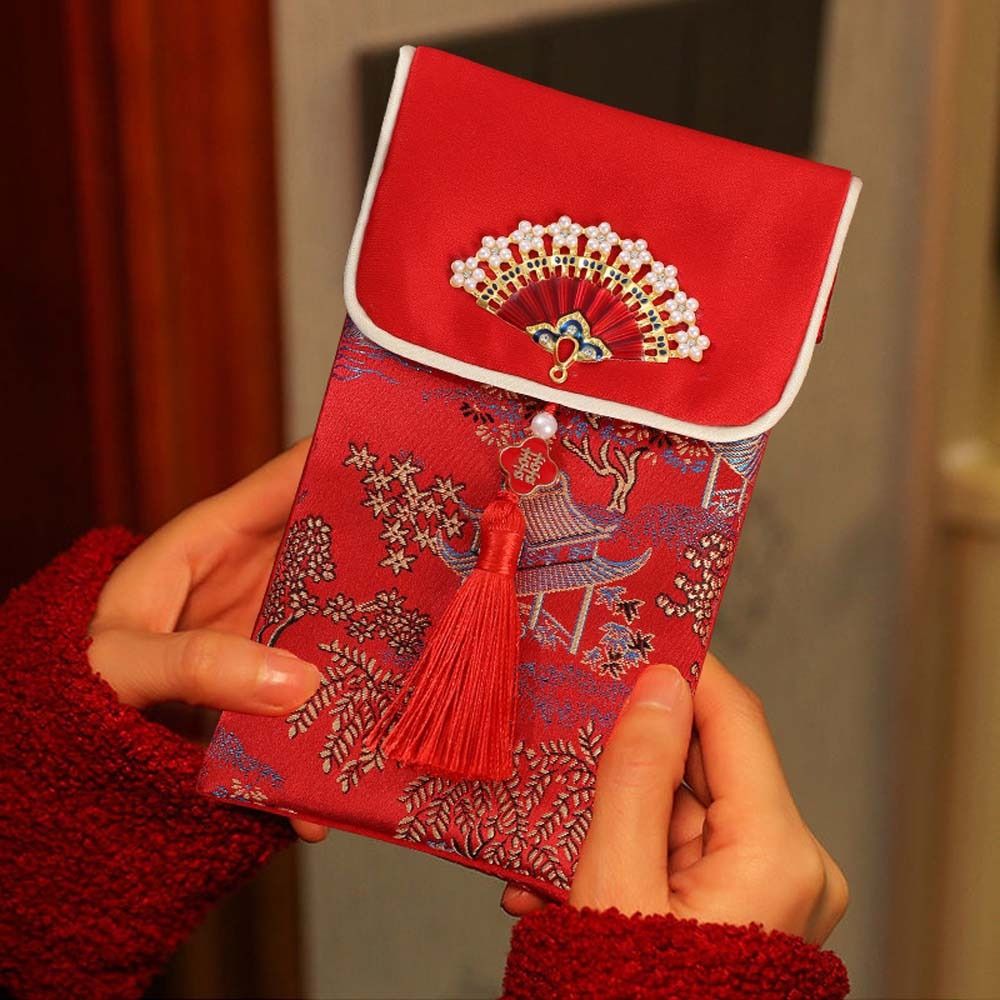 Sobres Rojos de Brocado con Pa - Embroidery Cloth reseña y precio