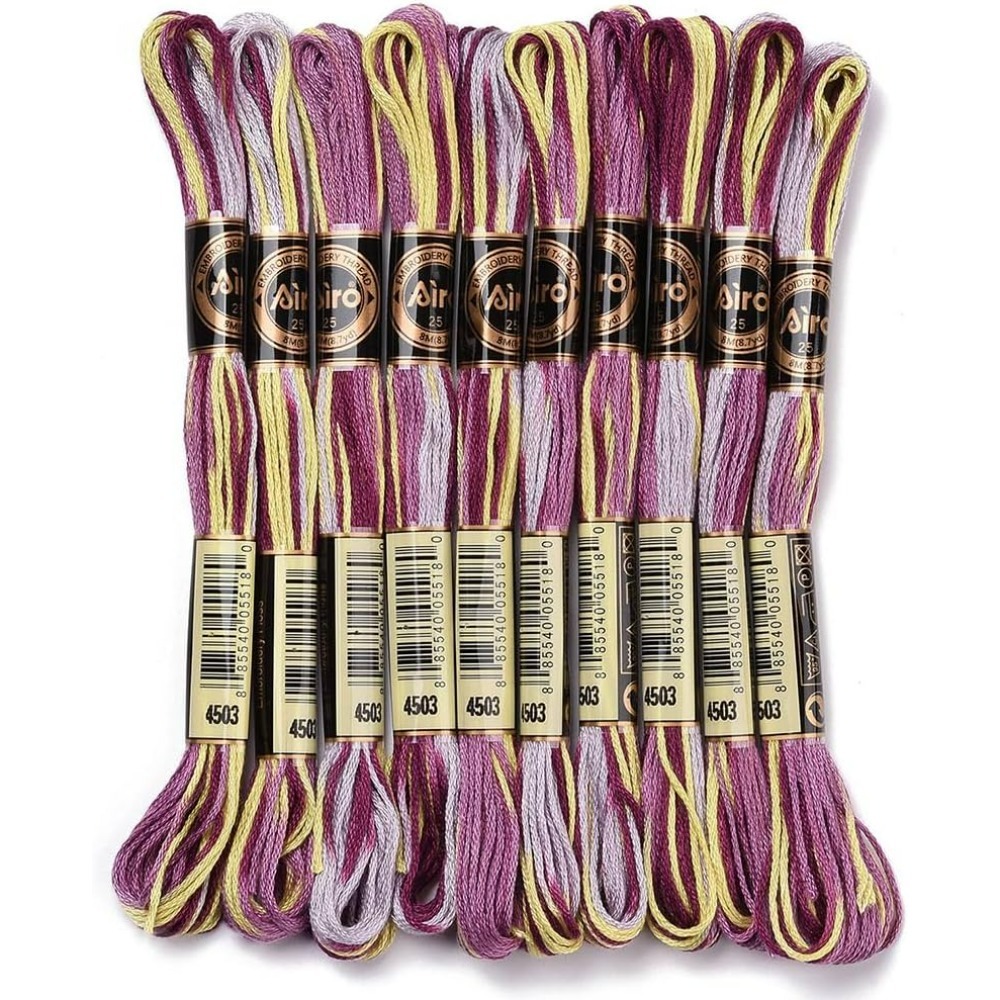 6 hebras de hilo de bordar mor - Embroidery Stitches reseña y precio