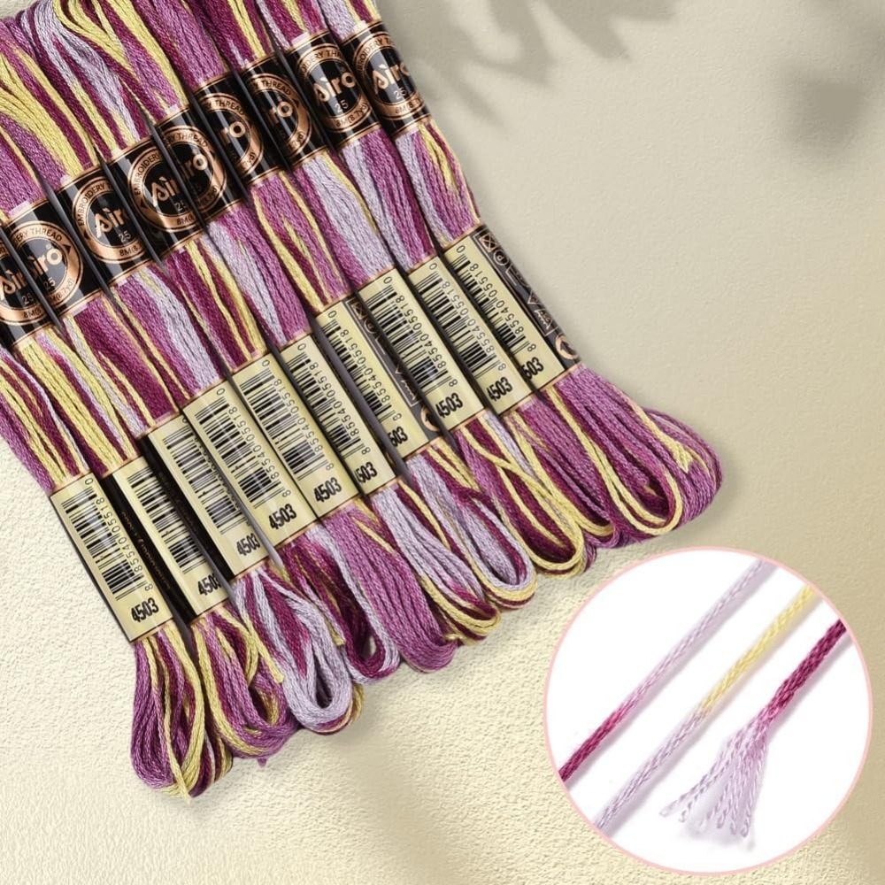 6 hebras de hilo de bordar mor - Embroidery Stitches reseña y precio