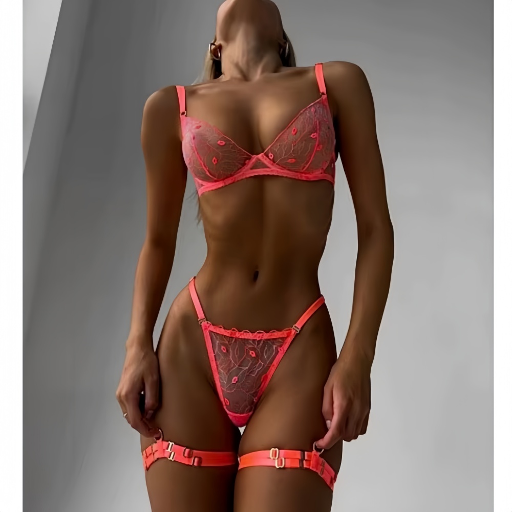 Lencería Sexy con bordado de l - Embroidery Lips reseña y precio