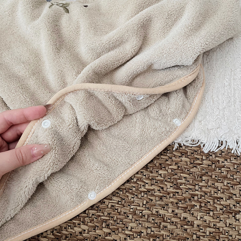 Capas de lana Coral para niños - Embroidery Towel reseña y precio