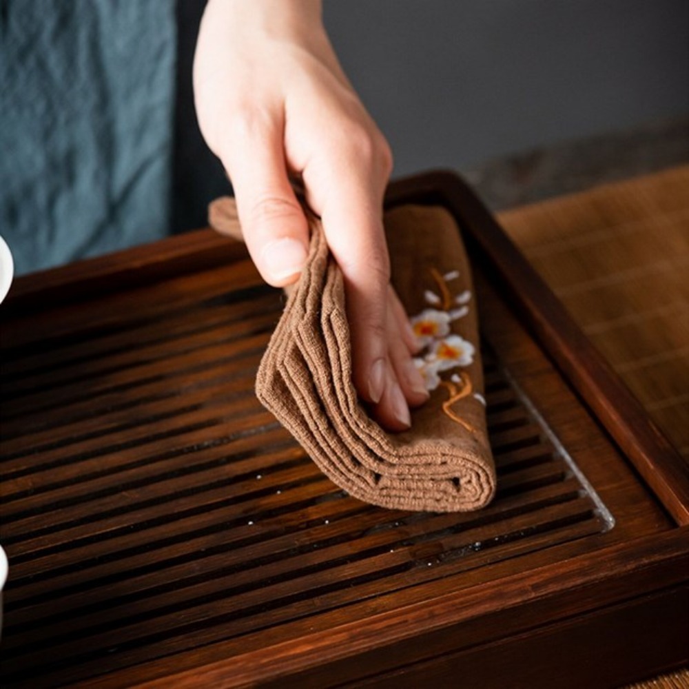 Práctico paño de té de algodón - Embroidery Towel reseña y precio