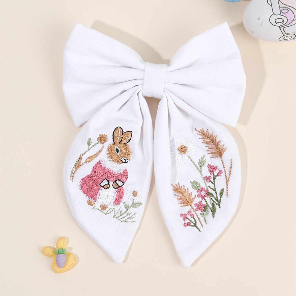 Pinza para el pelo con lazo bo - Embroidery Rabbit reseña y precio
