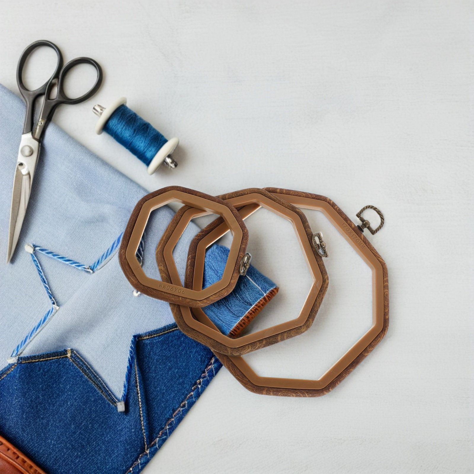 6 Piezas de Aros de Bordado Oc - Embroidery Hooping reseña y precio