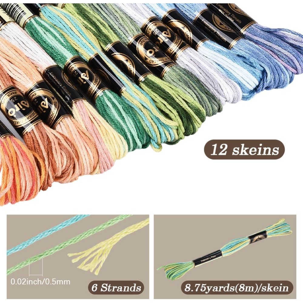 12 rollos de hilo de bordar de - Embroidery Stitches reseña y precio