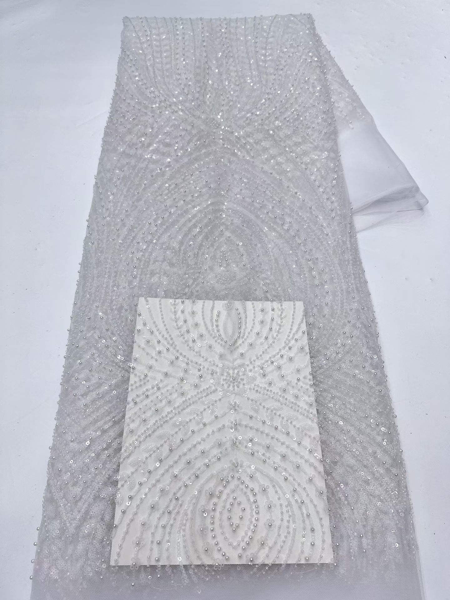 Tela de encaje de tul nigerian - Embroidery Net Fabric reseña y precio