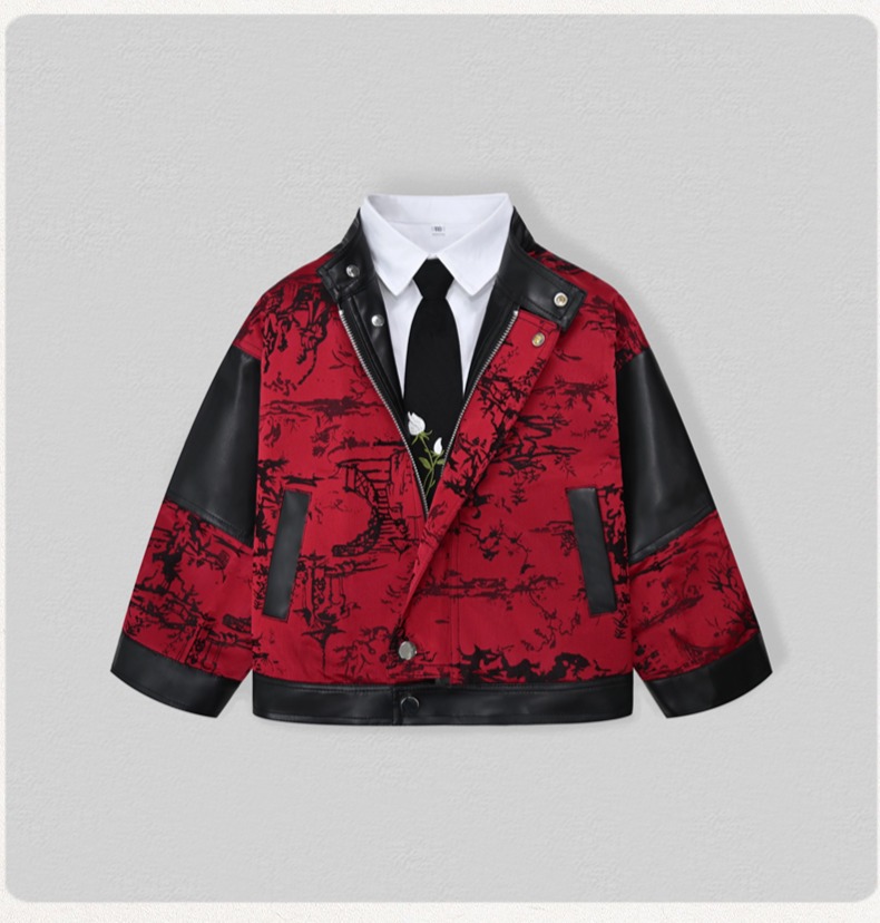 Chaqueta de cuero Pu con borda - Embroidery Uniform reseña y precio