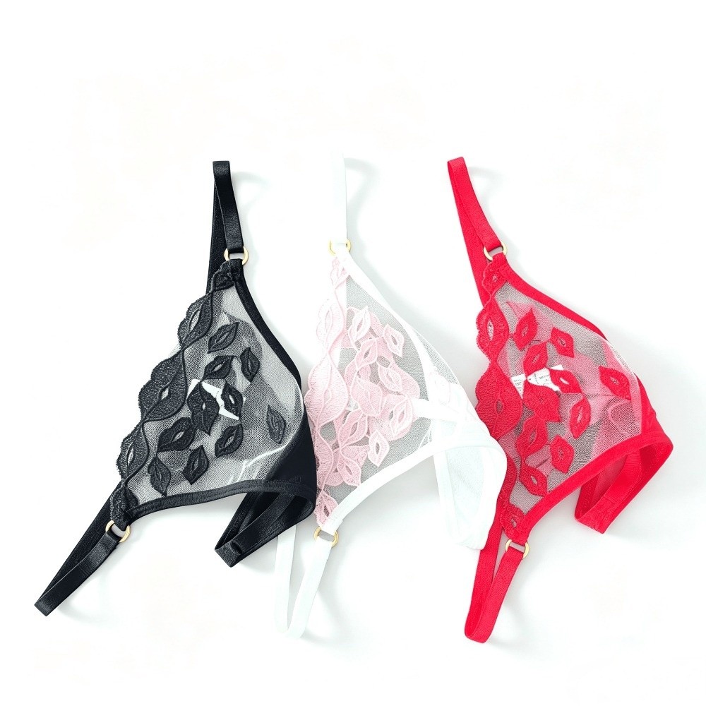 Cómodos tangas de cintura baja - Embroidery Lips reseña y precio