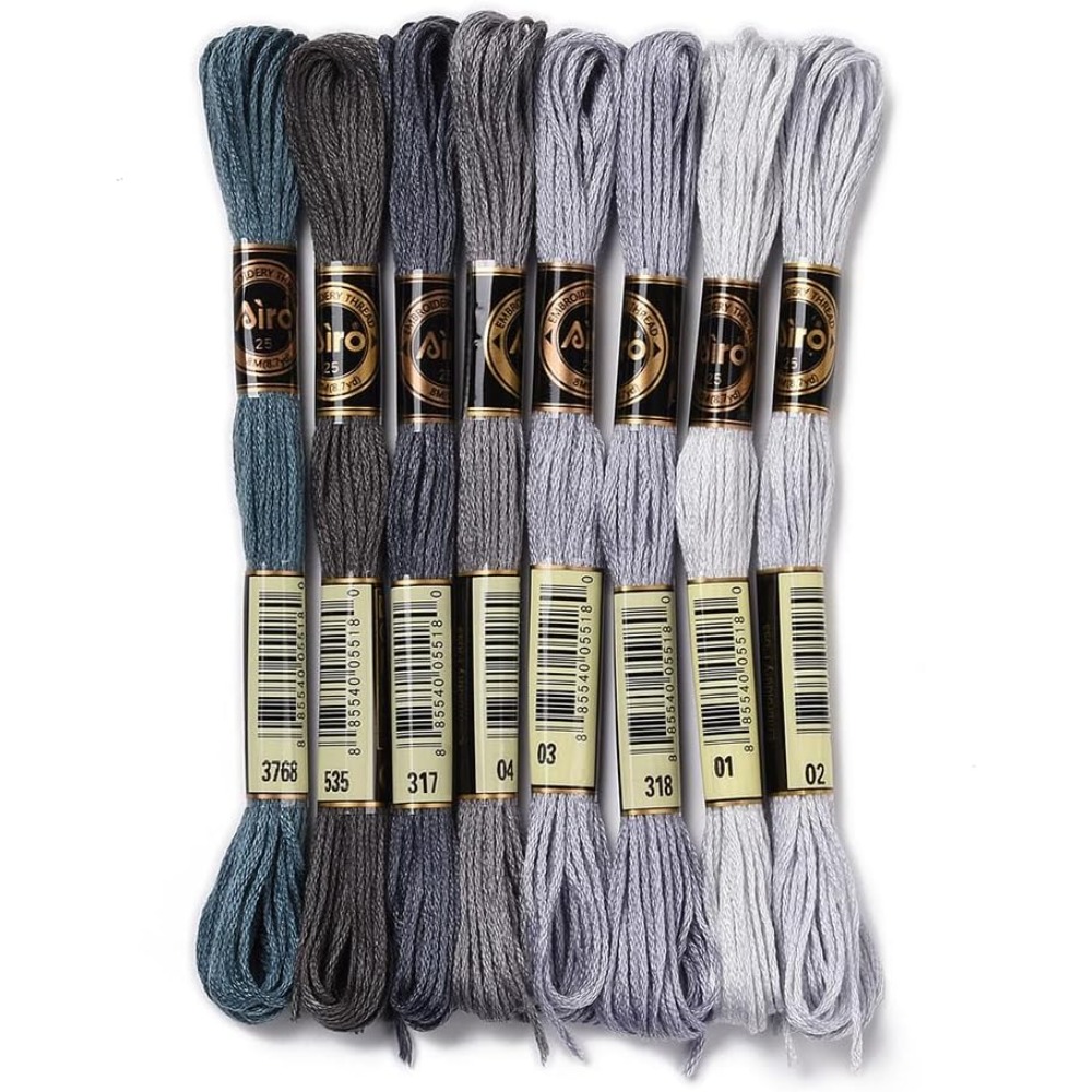 8 ovillos, 70 yardas, pulseras - Embroidery Stitches reseña y precio