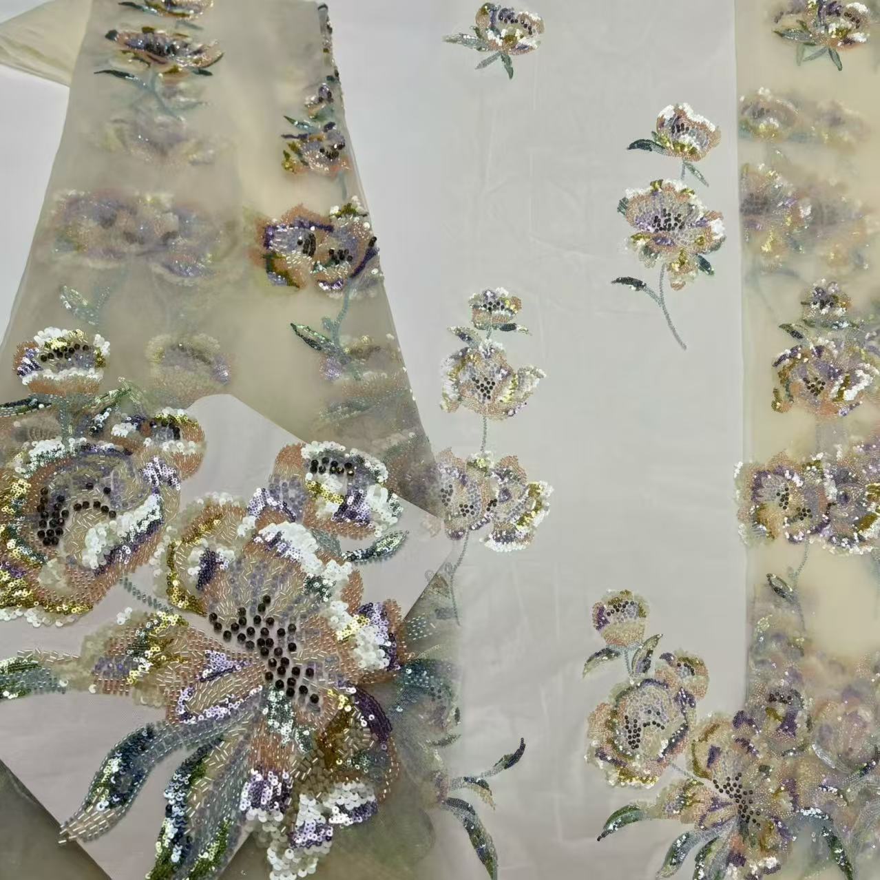 Nueva llegada de tela de encaj - Embroidery Net Fabric reseña y precio