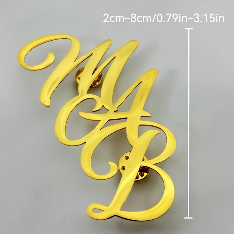 Pin de solapa de acero inoxida - Embroidery Names reseña y precio