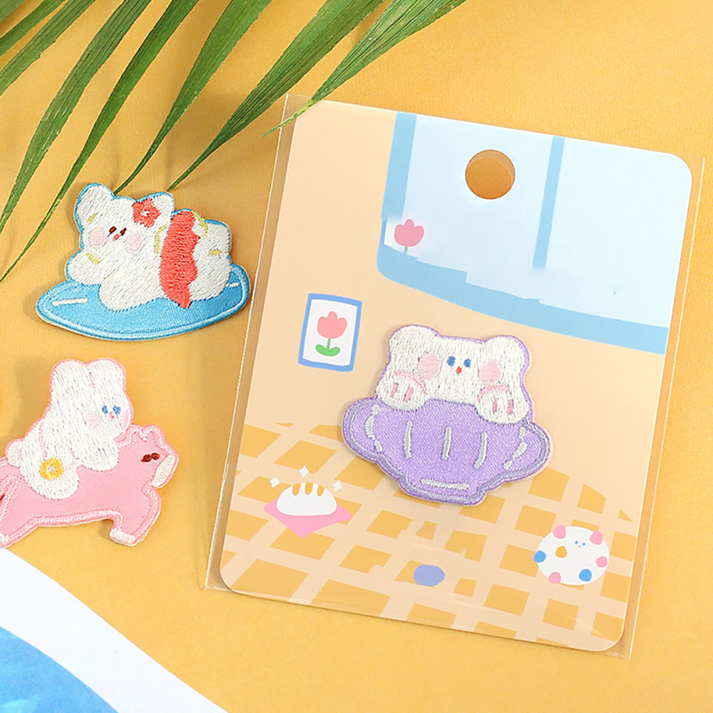 1 pieza pegatinas bordadas dib - Embroidery Rabbit reseña y precio