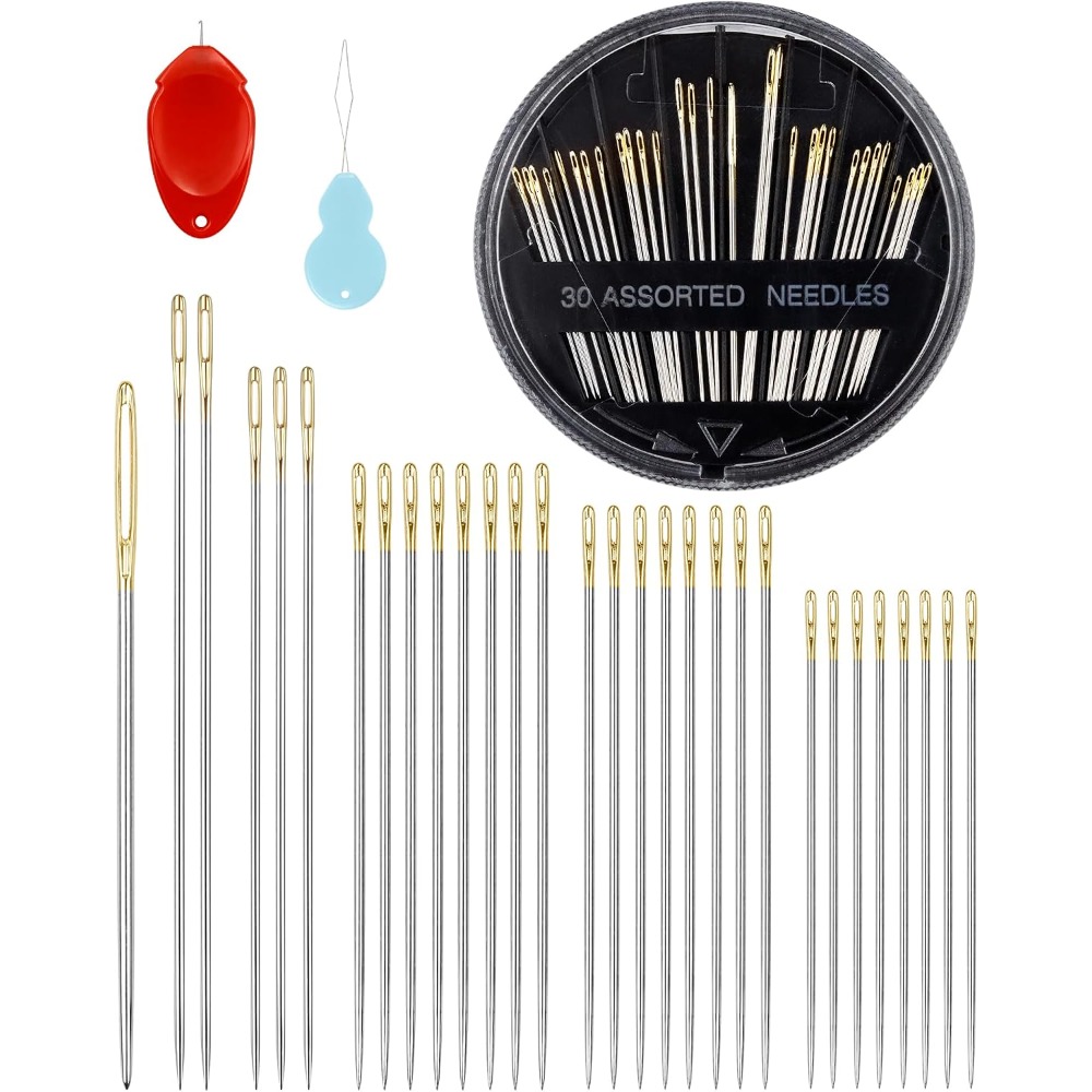 Juego de 30 Agujas de Coser a  - Embroidery Needle reseña y precio