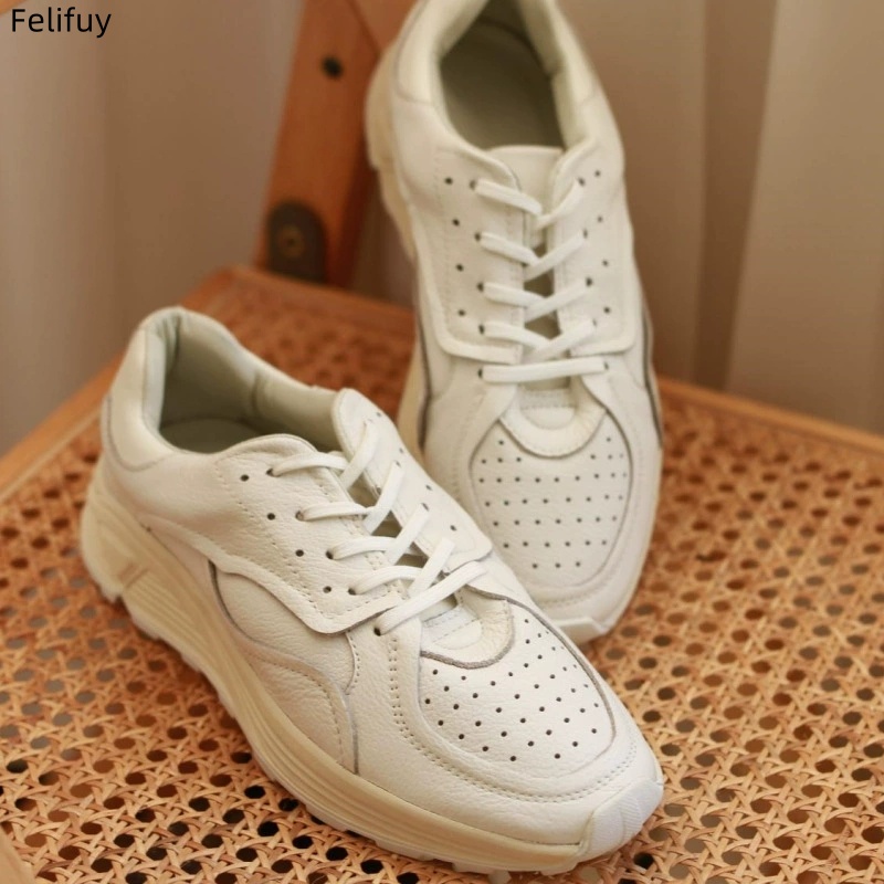 Zapatos informales con cordone - Embroidery White reseña y precio