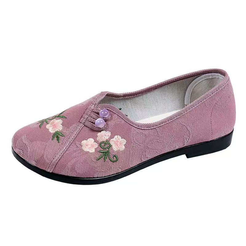 Zapatos planos de estilo chino - Embroidery Cloth reseña y precio