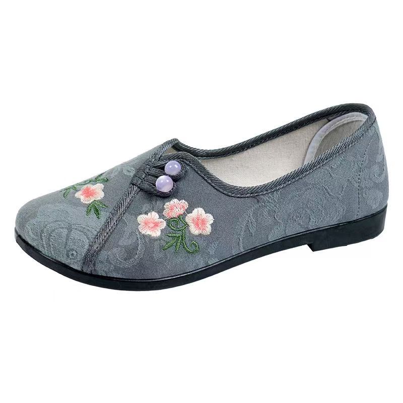 Zapatos planos de estilo chino - Embroidery Cloth reseña y precio