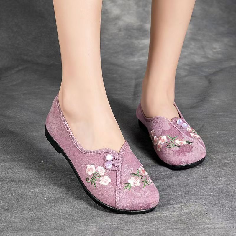 Zapatos planos de estilo chino - Embroidery Cloth reseña y precio