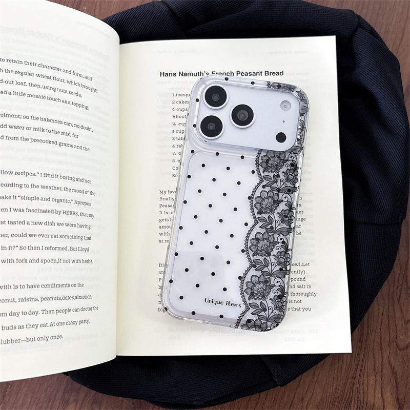 Funda de Teléfono Kawaii con E - Embroidery White reseña y precio
