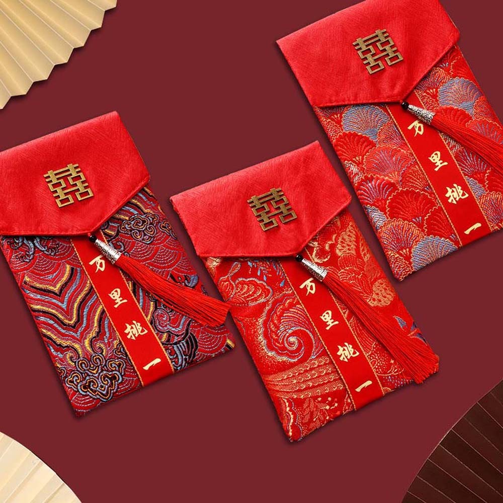Sobre Rojo de Brocado con Pala - Embroidery Cloth reseña y precio