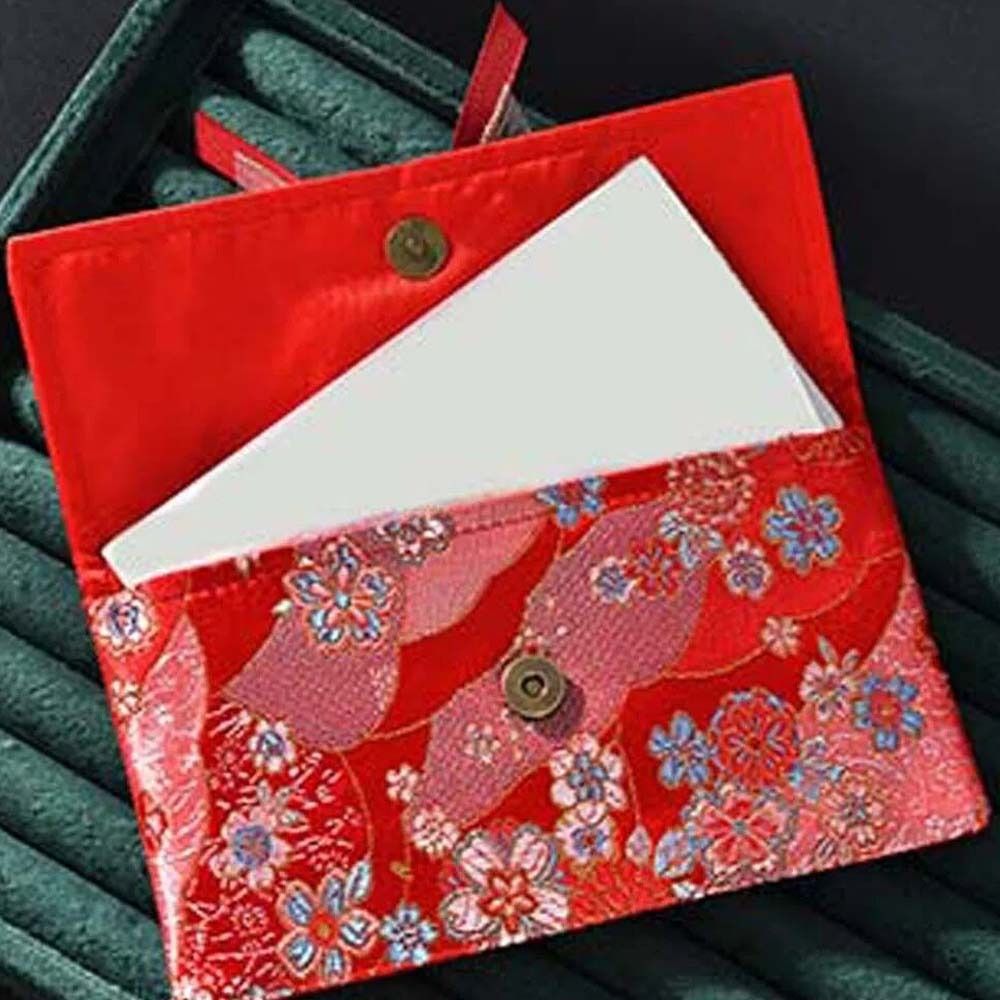 Sobre Rojo de Brocado con Pala - Embroidery Cloth reseña y precio