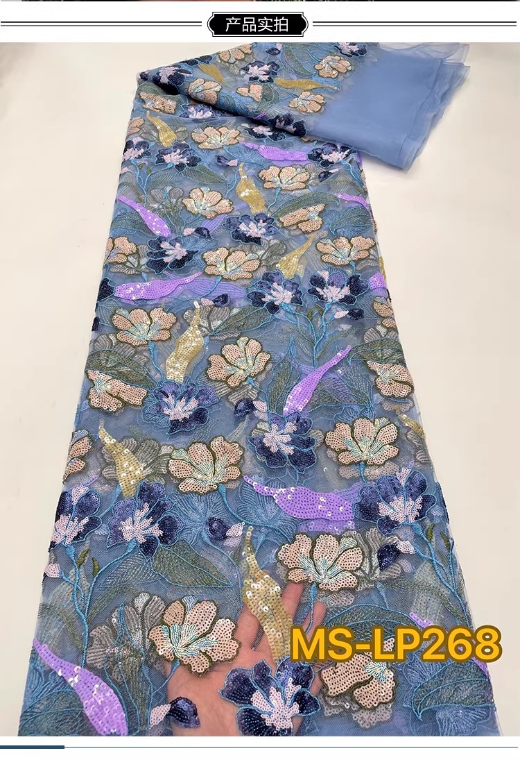 1 yarda de tela de lujo de dob - Embroidery Net Fabric reseña y precio