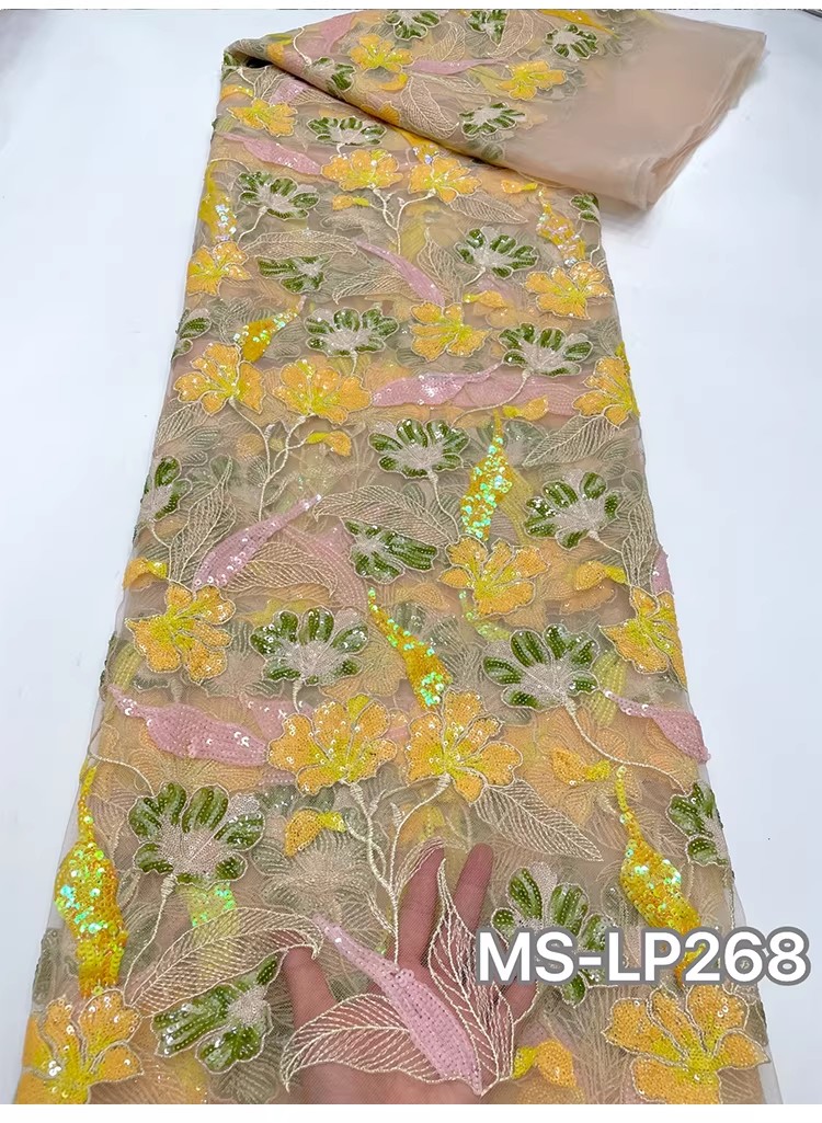 1 yarda de tela de lujo de dob - Embroidery Net Fabric reseña y precio