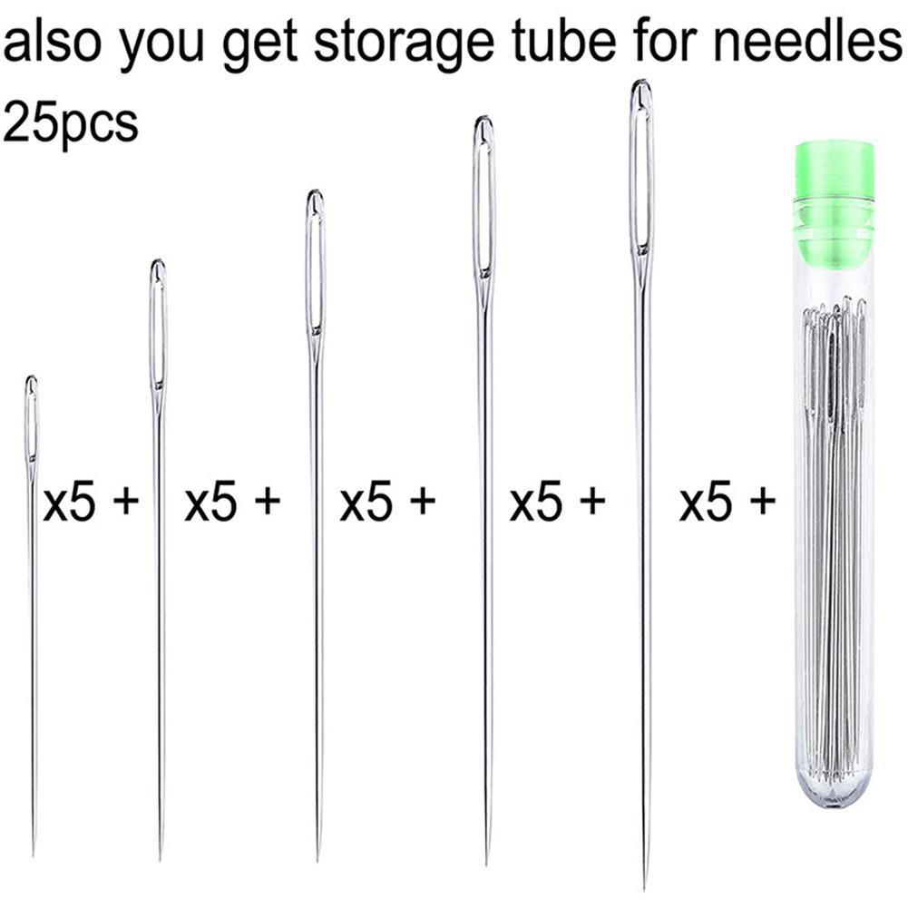 25 uds agujas de coser de ojo  - Embroidery Needle reseña y precio
