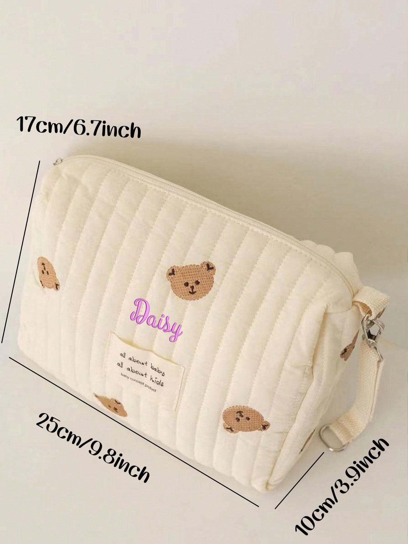 Bolsa de pañales para bebé con - Embroidery Names reseña y precio